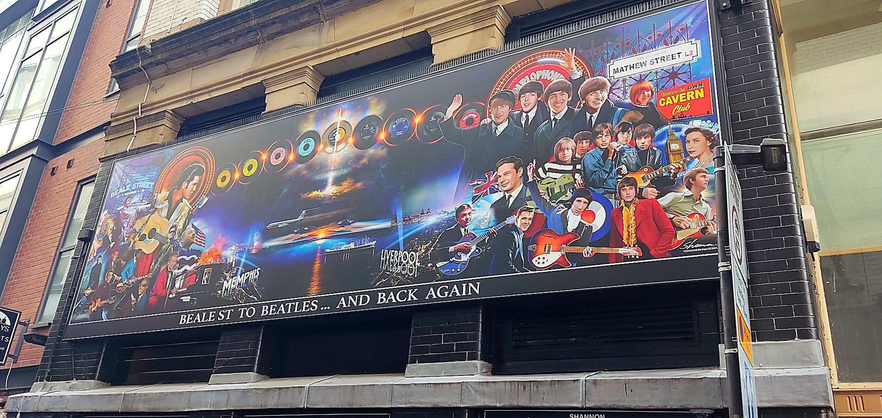 Beatles mural in Liverpool