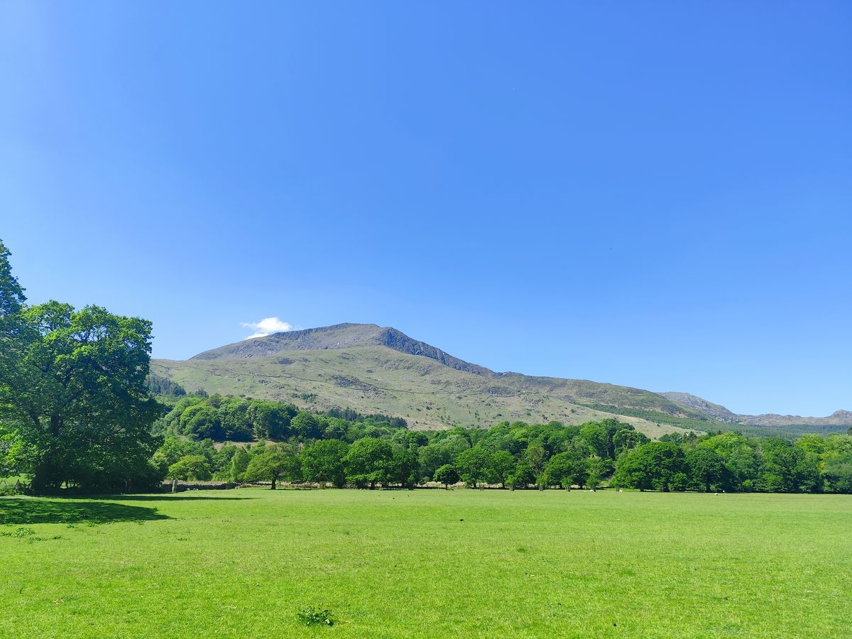 Mountain landscape in Eryri in North Wales